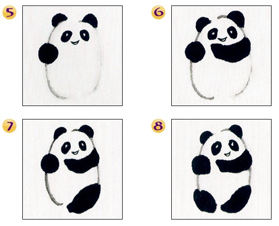 Basic Steps to Draw Panda in Chinese Painting Chinese Painting Blog