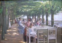 The Terrace at the Restaurant Jacob in Nienstedten on the Elbe