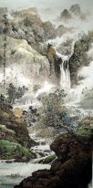 Mountains, waterfall - Chinese Painting