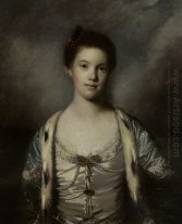 Portrait Of Bridget Moris In A White Silk Dress