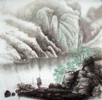 Mountains, water - Chinese Painting