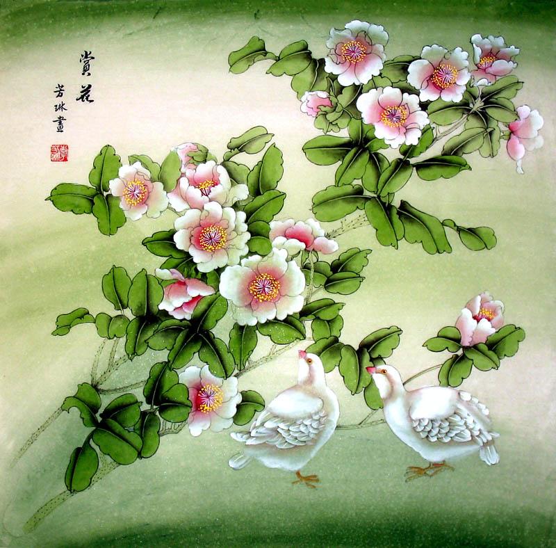 Chinese Flower Painting : Artisoo.com, Buy Hand-painted Oil painting