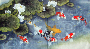 Chinese fish painting