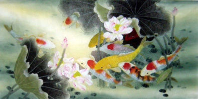 Chinese fish painting