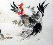 Chinese chicken paintings