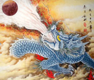 Chinese dragon paintings