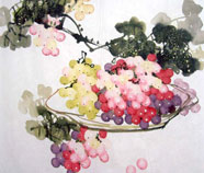 Chinese fruit and vegetables paintings