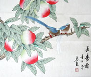 Chinese peach paintings