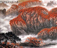 Chinese mountains paintings