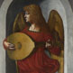 An Angel Di Red Dengan Lute