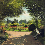 Adolphe Monet Lectura En El JardíN