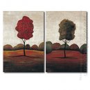 Tangan-Dicat Landscape Oil Painting - Set 2