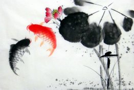 Fish-Lotus - Chinese Painting