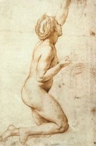 Inginocchiarsi Nude Woman