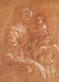 Madonna With The Child And Two Angels 1465