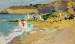 Rocks And The Lighthouse Biarritz 1906