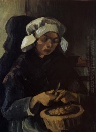 Peasant Woman Peeling Potatoes 1885