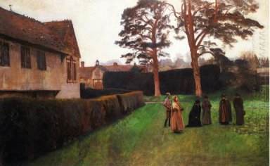 Un juego de bolos Ightham Mote Kent 1889