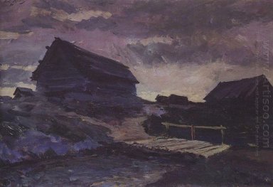 Landschaft mit Cottages 1894