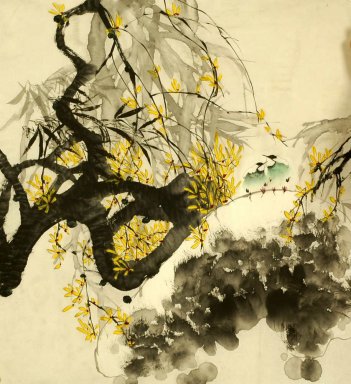 Oiseaux - Peinture chinoise