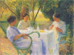 Young Women in Garden in Marquayrol