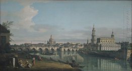 View Of Dresden From The Right Bank Of The Elbe With Augustus Br View Of Dresden From The Right Bank Of The Elbe With Augustus Br