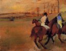 les chevaux et les jockeys