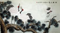 Crane - pintura china