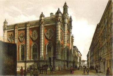 Judiska templet In The City Leopold 1860