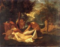 Slapende Venus verrast door Sater 1626