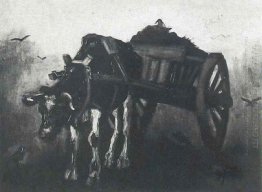 Cart With Black Ox 1884