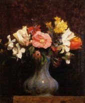 Fleurs Camelias Et Tulipes 1862