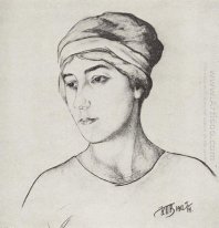 Stående av konstnären S Wife 1912