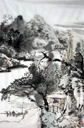 A farmhouse - Chinese painting