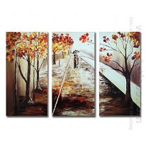 Tangan-Dicat Landscape Oil Painting - Set 3