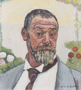 Selbstporträt mit Rosen 1914