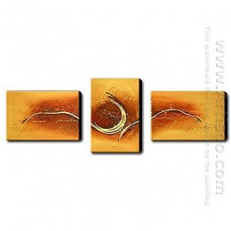 Hand-painted Oil Painting Abstract Landscape - Set of 3