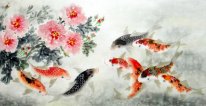 Fisk-Pion - kinesisk målning