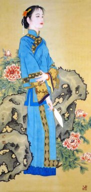 Belle Dame - Peinture chinoise