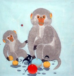 Monkey - Chinese Painting