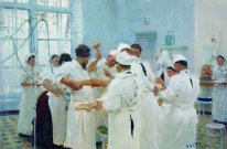 The Surgeon E Pavlov In The Operating Theater 1888