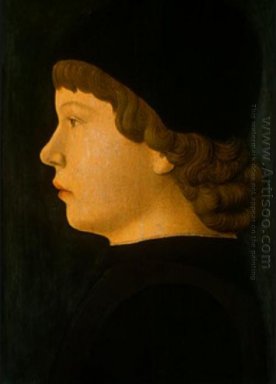 Retrato do perfil de um menino