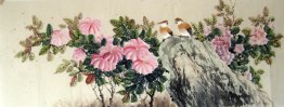 Oiseaux et fleurs - Peinture chinoise