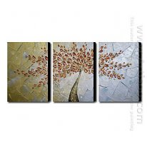 Hand Painted Oil Painting Abstract - Set of 3