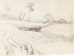 Little Stream Surrounded By Bushes 1890