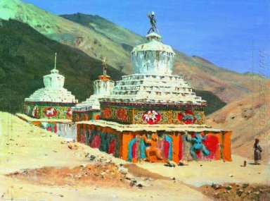 Postuma Monument i Ladakh 1875