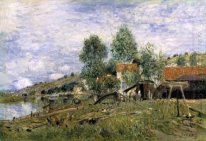 the boatyard at saint mammes 1886