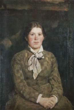 Portrait de V Vasnetsov, la femme de l\'artiste 1878