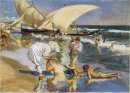 Spiaggia Valencia nella luce del mattino 1908