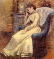 Julie Lemmen Sleeping in an Armchair